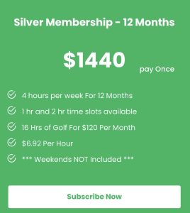 Silver 12 month membership for $1440